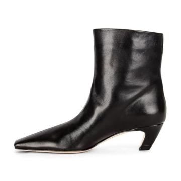 Stylish FSJ Women Square Toe Comfort Ankle Boots - Low Heel