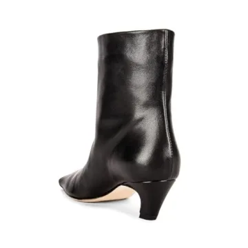 Stylish FSJ Women Square Toe Comfort Ankle Boots - Low Heel