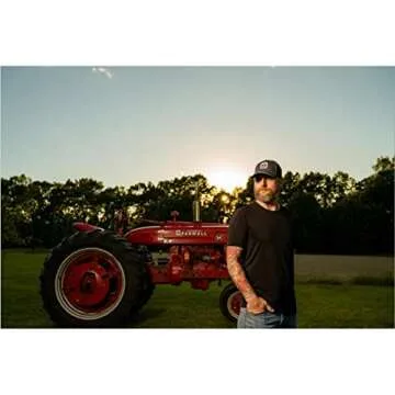 J&D Productions International Harvester Logo Hat - Gray & Black