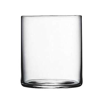 Luigi Bormioli Top Class 12.25 Oz Thin DOF Glass, Set Of 6 Water Drinking Glasses, Son.hyx High Tech Blown Crystal Glass, For Whisky, Cocktail, Ice Tea, Water, Juice, Dishwasher Safe, Made In Italy
