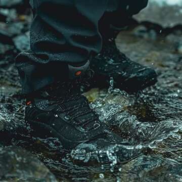 Manfen Women's Lightweight Waterproof Hiking Boots