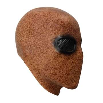 Aspfoaw Creepy Faceless Clown Mask Cosplay Costume Horror Face Mask Cosplay Latex Full Face Mask for Halloween﻿ (White-B)