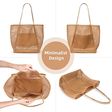 KALIDI Stylish & Spacious Beach Mesh Tote Bag