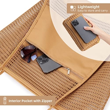 KALIDI Stylish & Spacious Beach Mesh Tote Bag