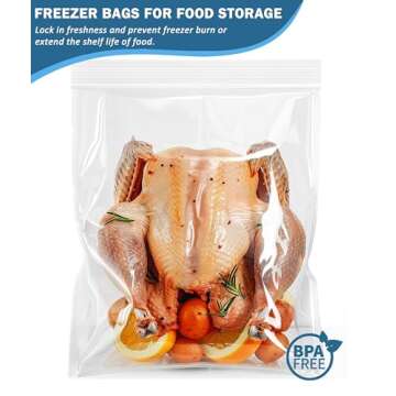 Durable Large Storage Bags with Zipper - 2.4 mil Thickness