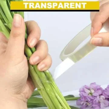 ARIFLOR 2Packs Clear Floral Tape - 1/4" Wide Floral Vase Tape, Clear Waterproof Floral Tape for Fresh Flower Bouquets and Flower Arrangements Crafts (0.25inch*2Packs)