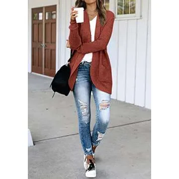 MEROKEETY Women's Cozy Fall Cardigan for All Occasions