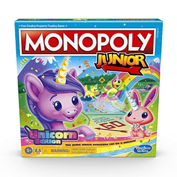 Unicorn Monopoly Junior Board Game for Kids 5+
