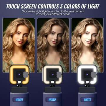 Hemisol 4K Webcam, Web Camera with Microphone and Fill Light, HD Autofocus Computer Camera with Privacy Cover and Tripod Stand Streaming Webcam,Plug&Play USB Wbcam for Pc Laptop Desktop Video Calling