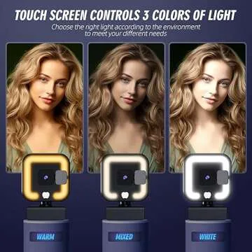 Hemisol 4K Webcam, Web Camera with Microphone and Fill Light, HD Autofocus Computer Camera with Privacy Cover and Tripod Stand Streaming Webcam,Plug&Play USB Wbcam for Pc Laptop Desktop Video Calling