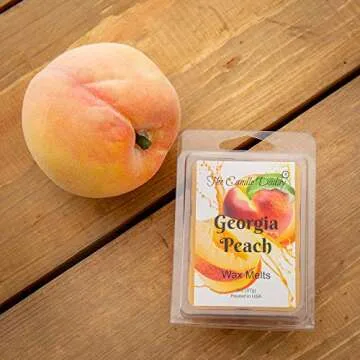 Georgia Peach - Southern Peach Fruit Scented Melt- Maximum Scent Wax Cubes/Melts- 1 Pack -2 Ounces- ...