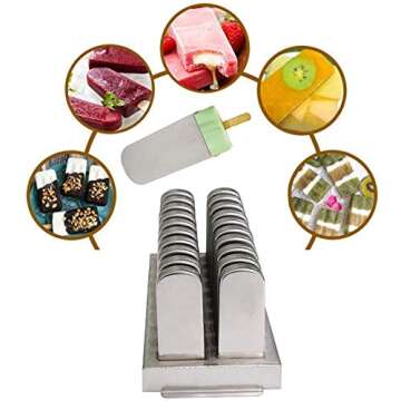 20PCS Ice Cream Molds for Creative Treats