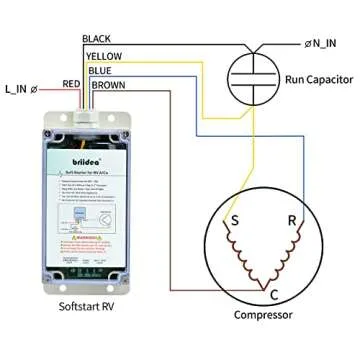 Soft Start for RV Air Conditioner, Briidea Soft Starter for RV Enables Easy Start an A/C & Appliances on RV Power with a Small Generator
