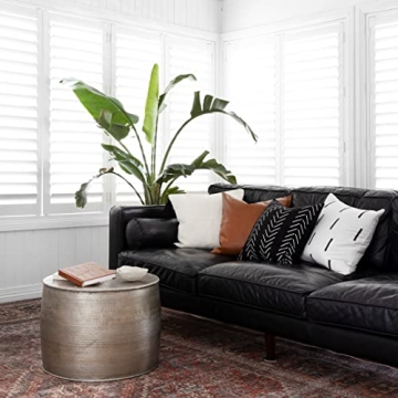 INSPIRED IVORY Boho Throw Pillow Covers - Set of 4 Decorative Farmhouse Pillow Cases for Living Room,Home - Aztec Toss Pillow Covers 18x18 Striped Geometric Aztec for Couch Sofa Bed - Urban Collection