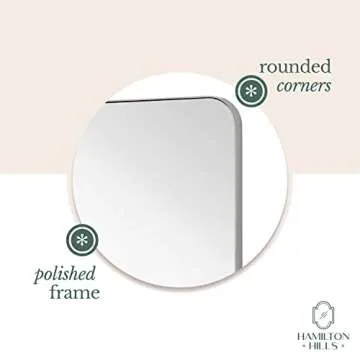 Hamilton Hills Adjustable Bathroom Mirror - Modern Design