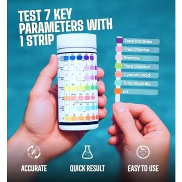 LIME POOL 7in1 Spa Test Strips 162 Water Testing Kit