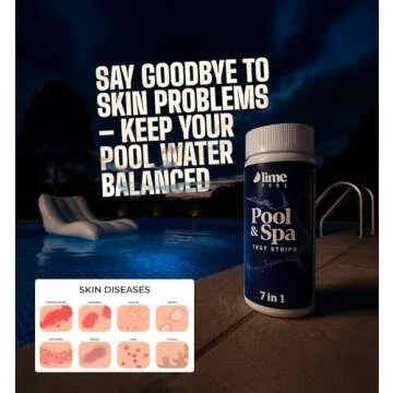 LIME POOL 7in1 Spa Test Strips 162 Water Testing Kit