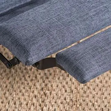 Christopher Knight Home Mervynn Mid-Century Modern Fabric Recliners, 2-Pcs Set, Dark Blue