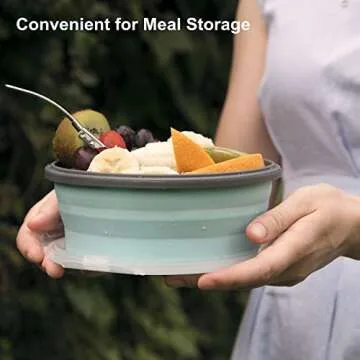 COLORCORAL Collapsible Bowl for Travel and Camping
