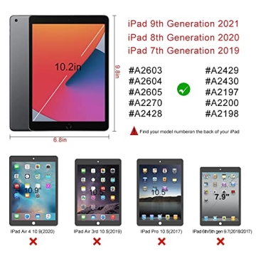 TopEsct Kids Case for iPad 10.2 inch - Shockproof & Safe