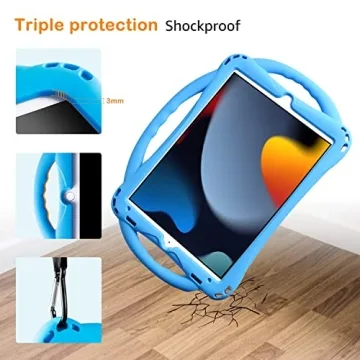 TopEsct Kids Case for iPad 10.2 inch - Shockproof & Safe