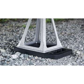 Camco Stabilizer Jack Flex Pads - Helps Prevent Jacks and Stabilizer from Sinking into The Ground - ...