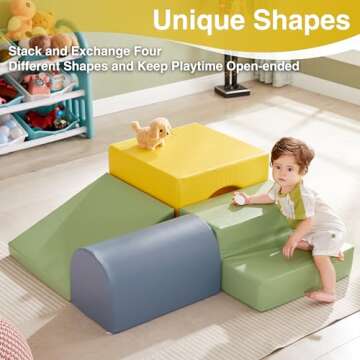 TOYMATE Climb and Crawl Activity Play Set for Toddlers