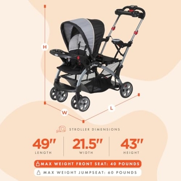 Baby Trend Sit N' Stand Ultra Stroller for Two Kids
