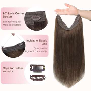 Elegant GOO GOO Wire Hair Extensions for Effortless Style