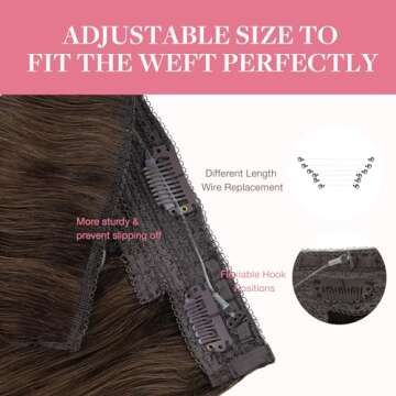 Elegant GOO GOO Wire Hair Extensions for Effortless Style