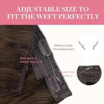 Elegant GOO GOO Wire Hair Extensions for Effortless Style