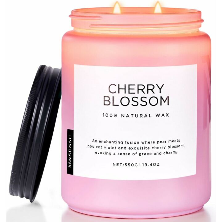 Cherry Blossom Aromatherapy Candle | Long Lasting Gifts