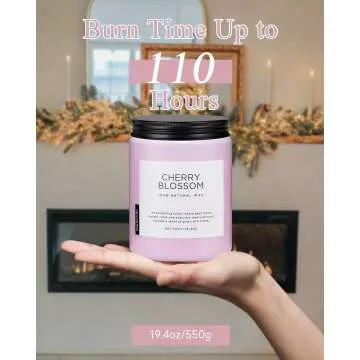 Cherry Blossom Aromatherapy Candle | Long Lasting Gifts