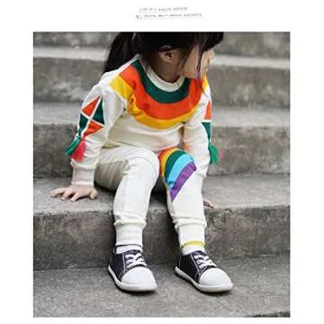 Toddler Girls Rainbow Graphic Sweatshirt Long Sleeve Top