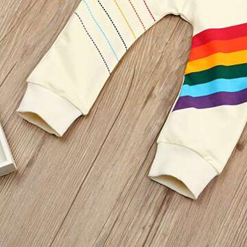 Toddler Girls Rainbow Graphic Sweatshirt Long Sleeve Top