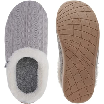 WHITIN Cozy Knitted Arch Support Slippers for Women