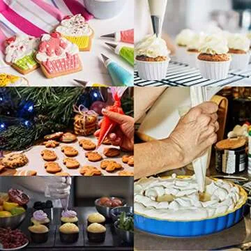 Yueton Disposable Pastry Bags for Easy Cake Decorating