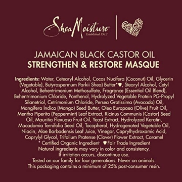 SheaMoisture Jamaican Black Castor Oil Hair Masque 11.5oz