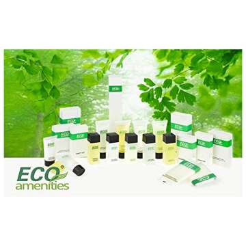 ECO Amenities Hotel Vanity Set, Travel Cotton Pads, Cotton Swabs, and Nail File Packed in Individually Wrapped Paper Box, 100 Sets per Case