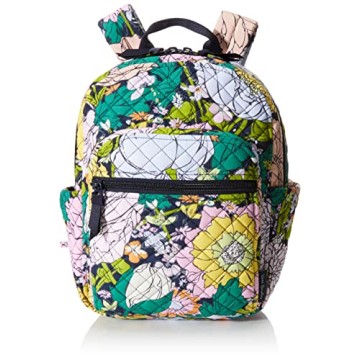 Vera Bradley Women's Cotton Small Backpack - Bloom Boom - Eco-Friendly Design