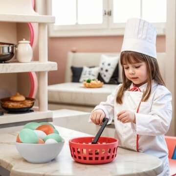 SallyFashion 7 Pcs Wooden Fake Eggs, 3 Colors Wood Eggs for Crafts Fake Chicken Eggs Nesting Eggs Home Decor