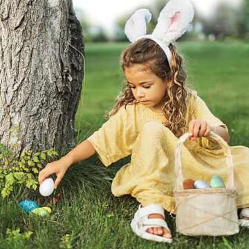 SallyFashion 7 Pcs Wooden Fake Eggs, 3 Colors Wood Eggs for Crafts Fake Chicken Eggs Nesting Eggs Home Decor