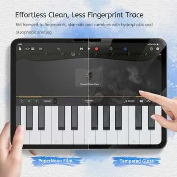 MOBDIK 2 Pack Paperfeel Screen Protector Compatible with iPad Air 13 inch/iPad Pro 13 (2024) New Version Crafted for Natural Writing, Less Reflection, Nib Friendly, with Easy Installation Kit