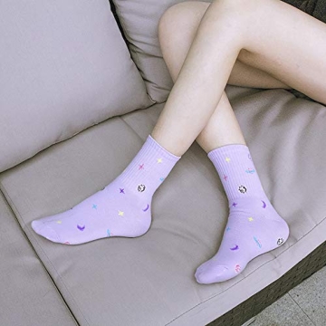 xiaomaizi Women's Cozy Colorful Cute Crew Socks