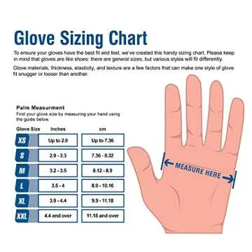GLOVEWORKS HD Royal Blue Nitrile Industrial Disposable Gloves, 6 Mil, Latex-Free, Raised Diamond Texture, Large, Box of 100