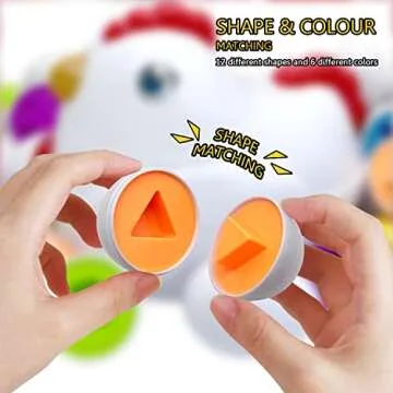 Easter Matching Eggs Toy for Toddlers - Fun Learning