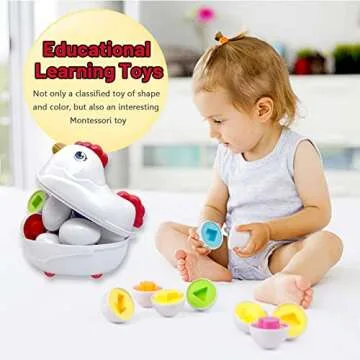 Easter Matching Eggs Toy for Toddlers - Fun Learning