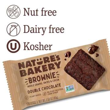 Nature’s Bakery Double Chocolate Brownie Bars for Guilt-Free Snacking