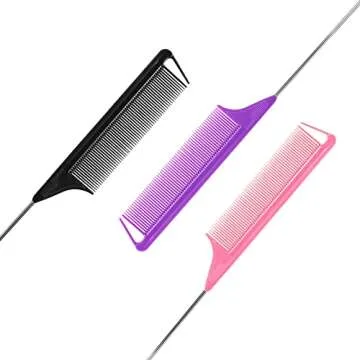 Rat Tail Combs Set for Salon Quality Hair Styling