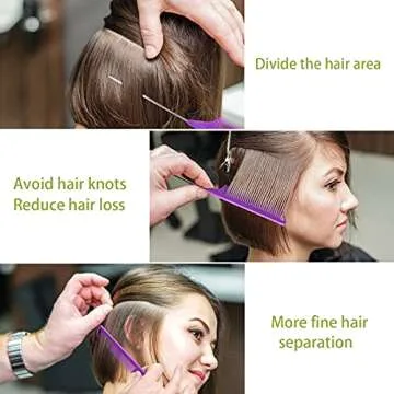 Rat Tail Combs Set for Salon Quality Hair Styling